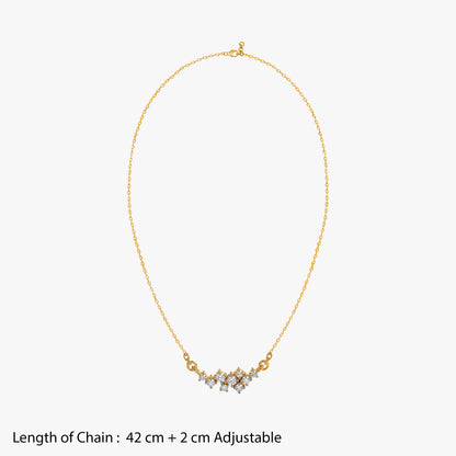 Gold Jardin Lumi Lab Grown Diamond Necklace