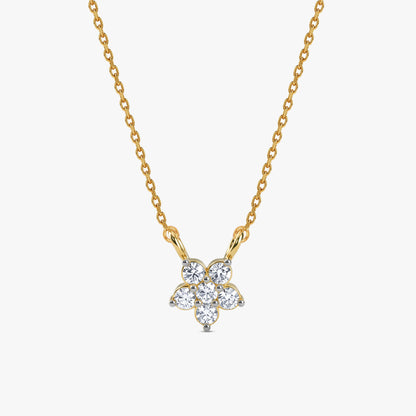 Gold Astrelle Grace Lab Grown Diamond Necklace