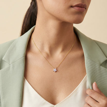 Gold Astrelle Grace Lab Grown Diamond Necklace