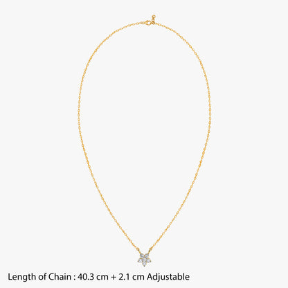 Gold Astrelle Grace Lab Grown Diamond Necklace