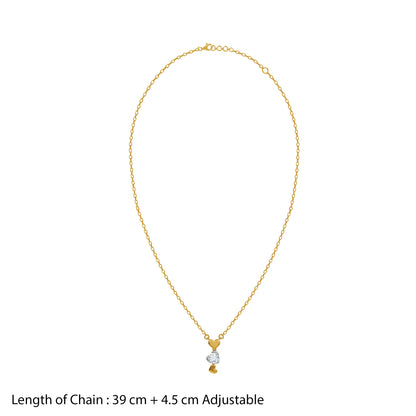 Gold Zephyr Lab Grown Diamond Necklace