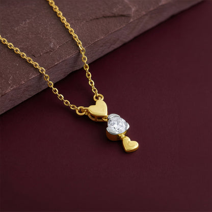 Gold Zephyr Lab Grown Diamond Necklace