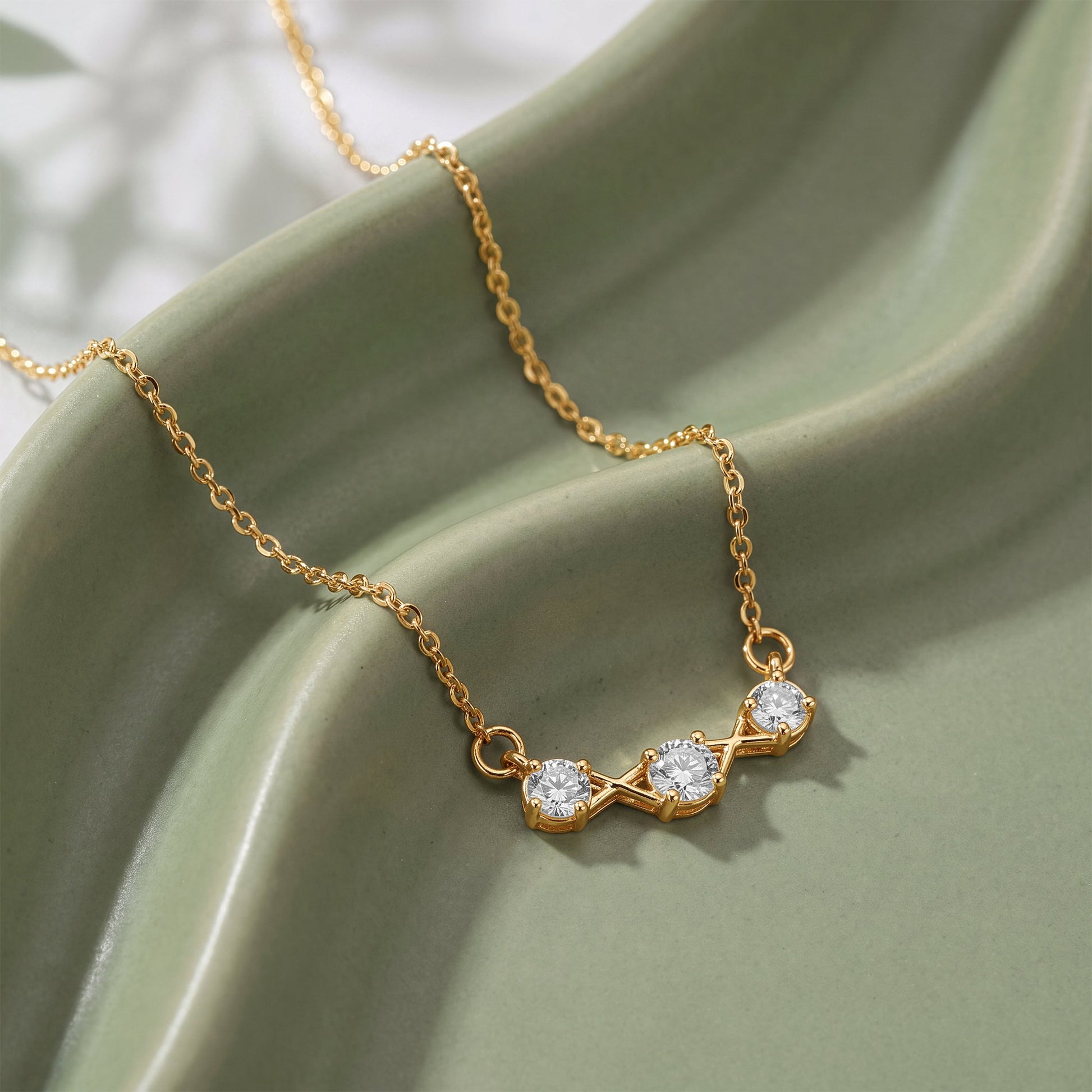 Gold Starlit Verse Lab Grown Diamond Necklace