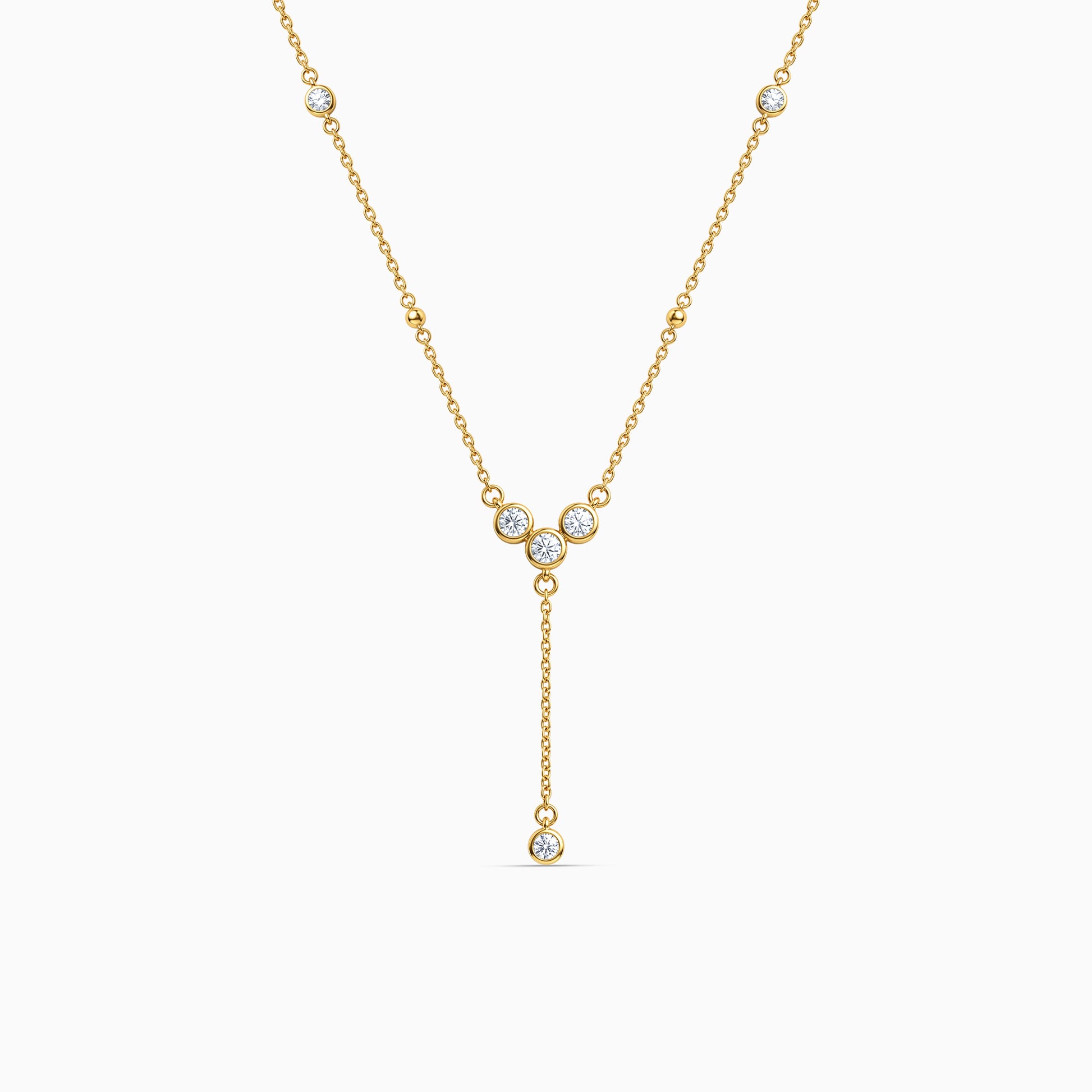 Gold Trellis Glow Lab Grown Diamond Necklace