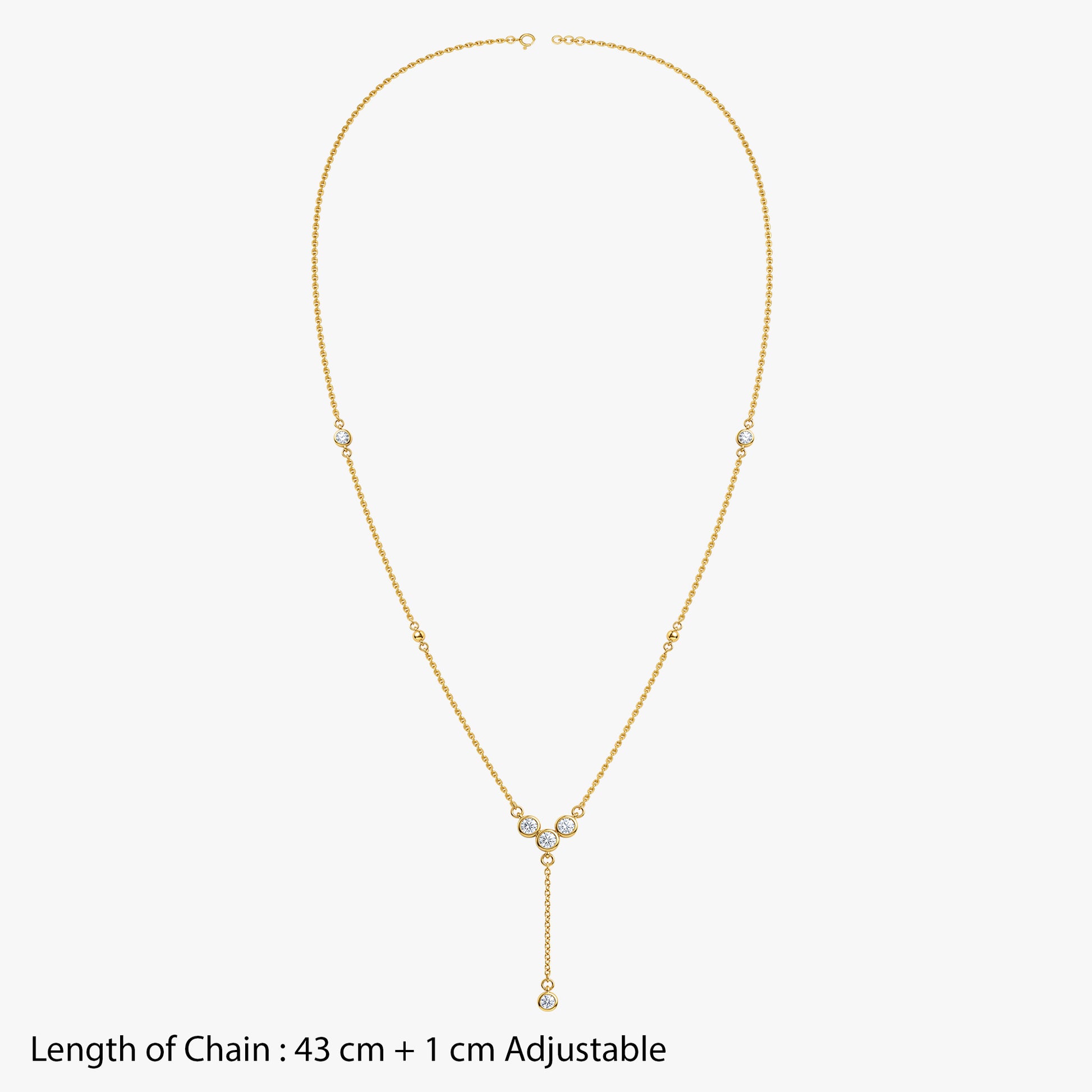 Gold Trellis Glow Lab Grown Diamond Necklace