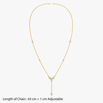 Gold Trellis Glow Lab Grown Diamond Necklace