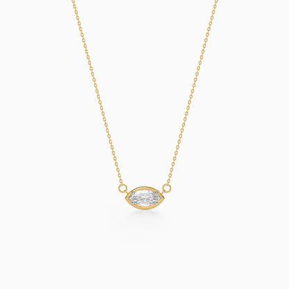 Gold Celestial Eye Lab Grown Diamond Necklace