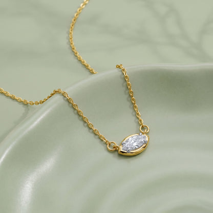 Gold Celestial Eye Lab Grown Diamond Necklace