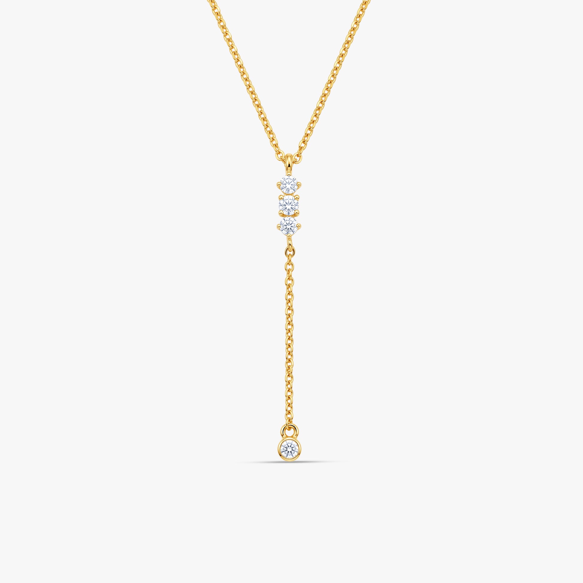 Gold Starlit Reverie Lab Grown Diamond Necklace