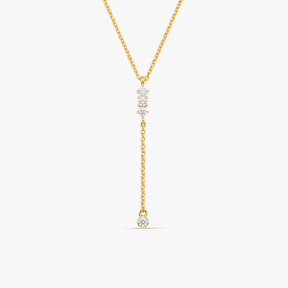 Gold Starlit Reverie Lab Grown Diamond Necklace