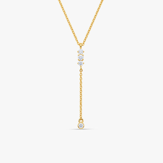 Gold Starlit Reverie Lab Grown Diamond Necklace
