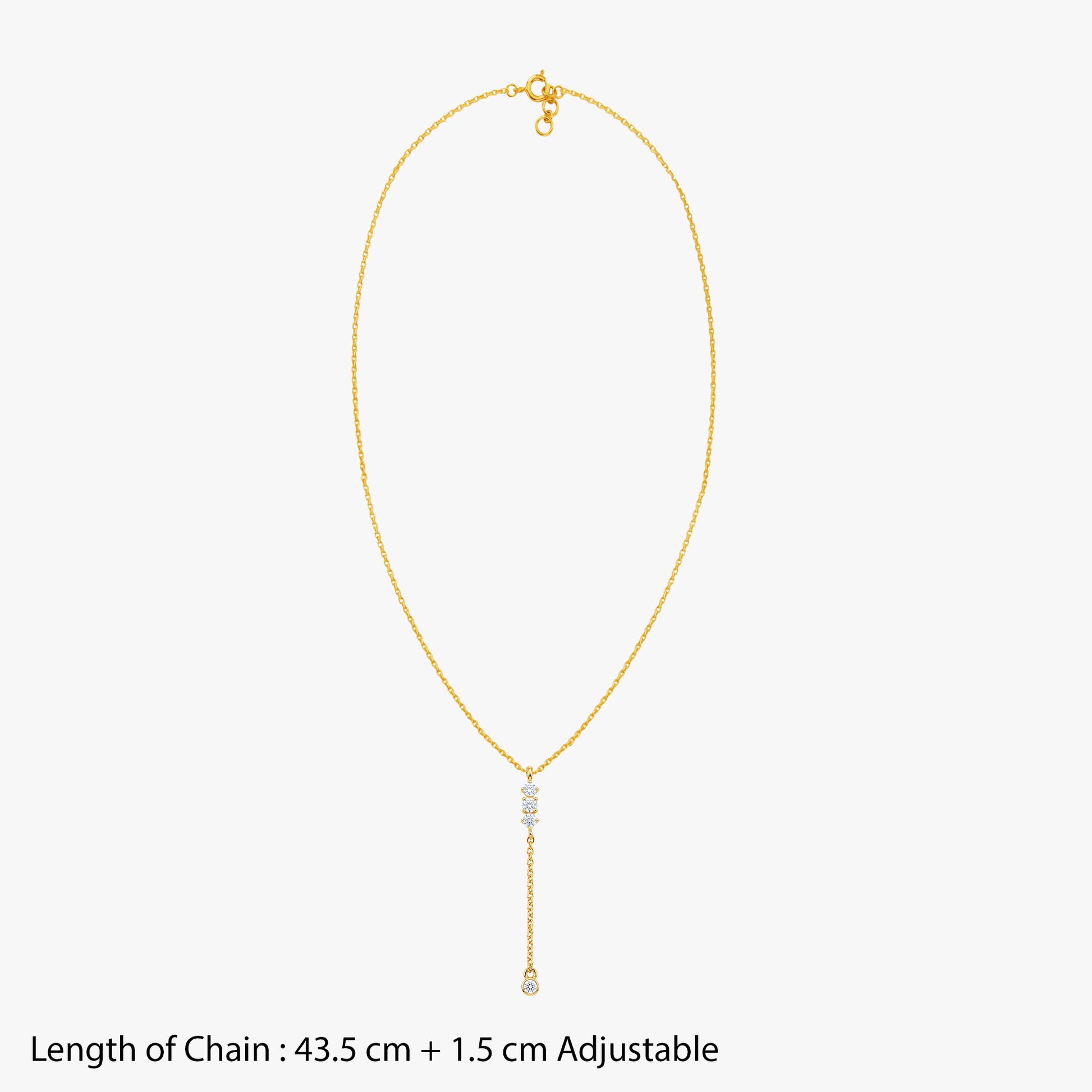 Gold Starlit Reverie Lab Grown Diamond Necklace