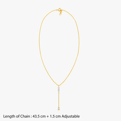 Gold Starlit Reverie Lab Grown Diamond Necklace