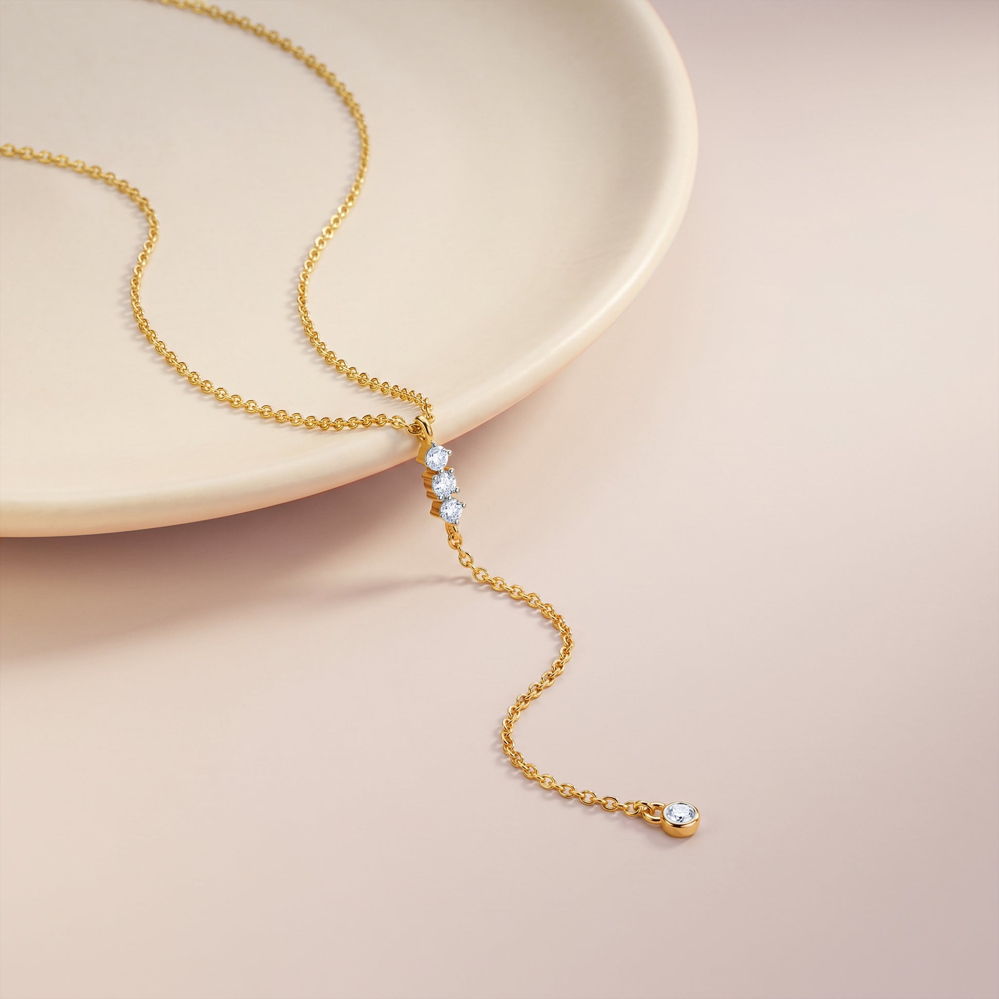Gold Starlit Reverie Lab Grown Diamond Necklace