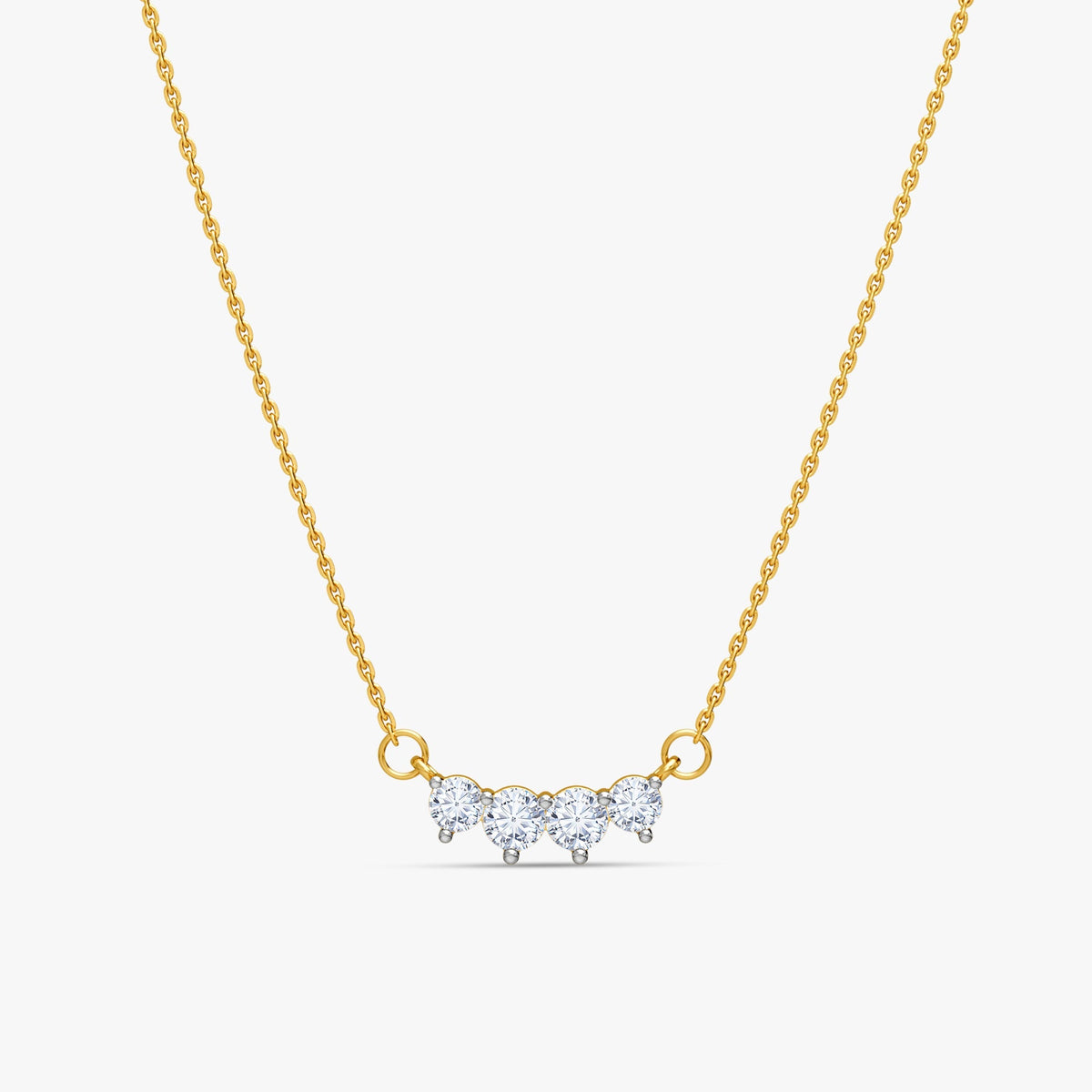 Gold Stardust Flow Lab Grown Diamond Necklace