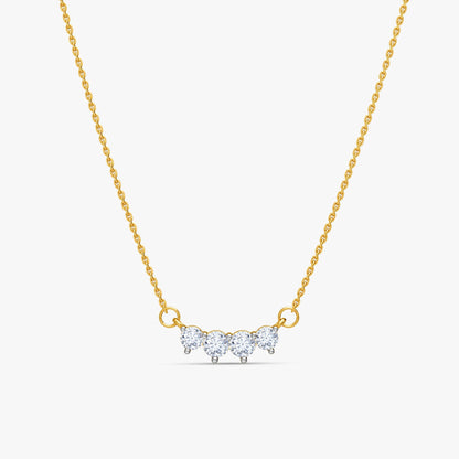 Gold Stardust Flow Lab Grown Diamond Necklace