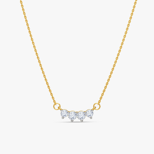 Gold Stardust Flow Lab Grown Diamond Necklace