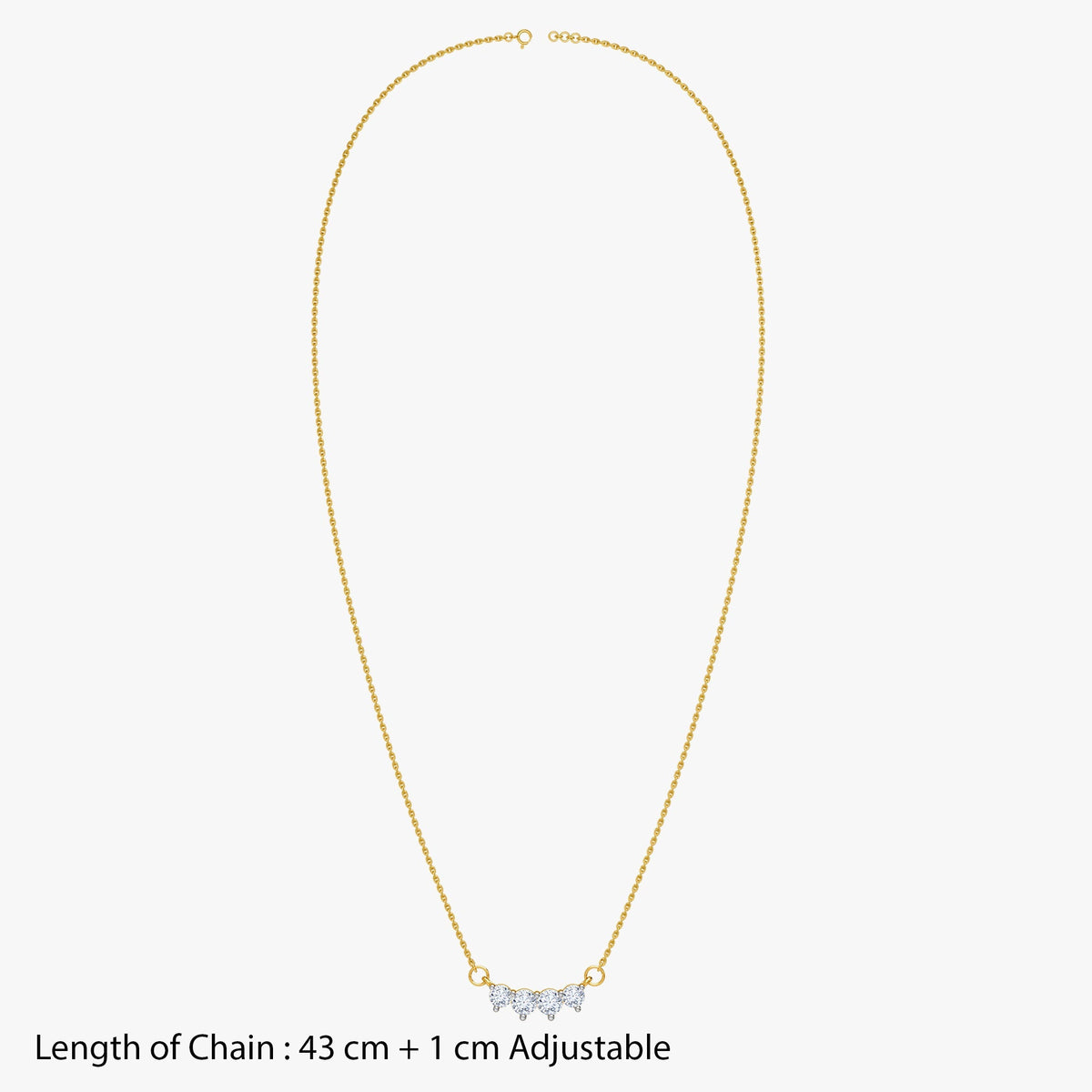 Gold Stardust Flow Lab Grown Diamond Necklace