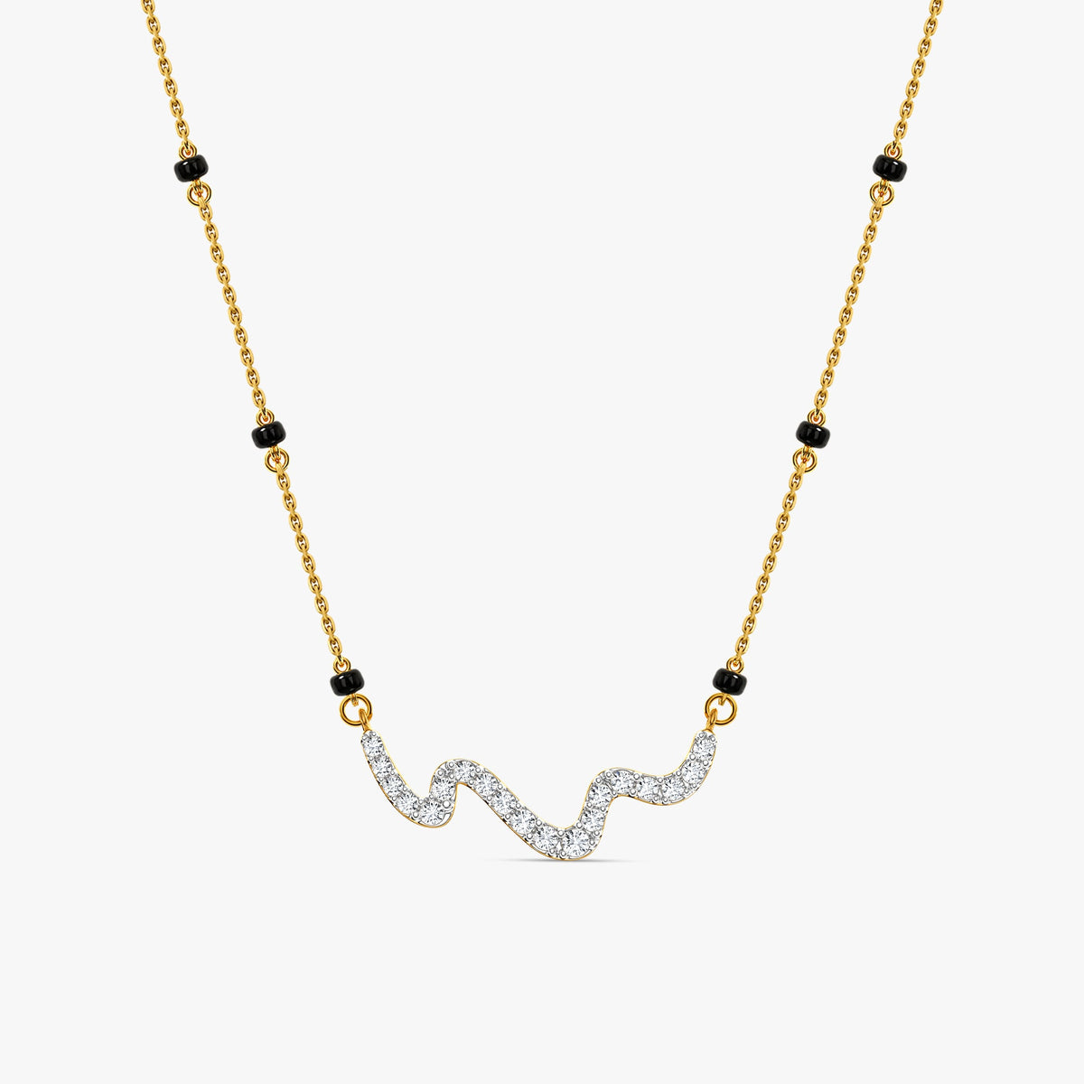 Gold Prapti Lab Grown Diamond Mangalsutra