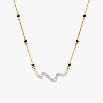 Gold Prapti Lab Grown Diamond Mangalsutra
