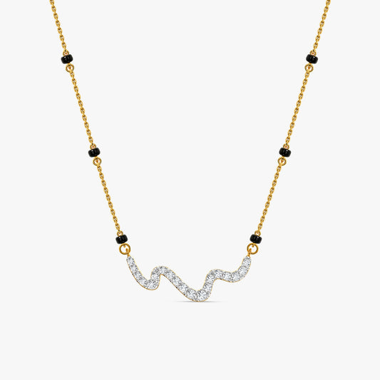 Gold Prapti Lab Grown Diamond Mangalsutra