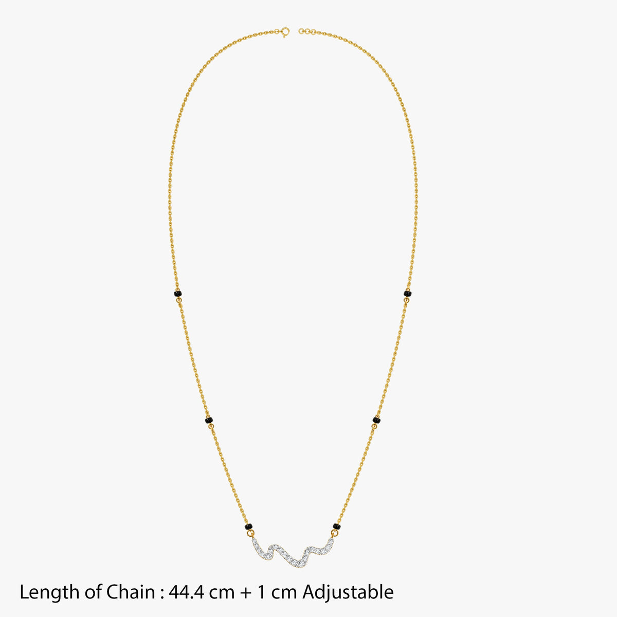 Gold Prapti Lab Grown Diamond Mangalsutra
