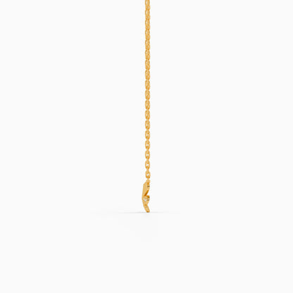 Gold Lumi Fleur Lab Grown Diamond Necklace