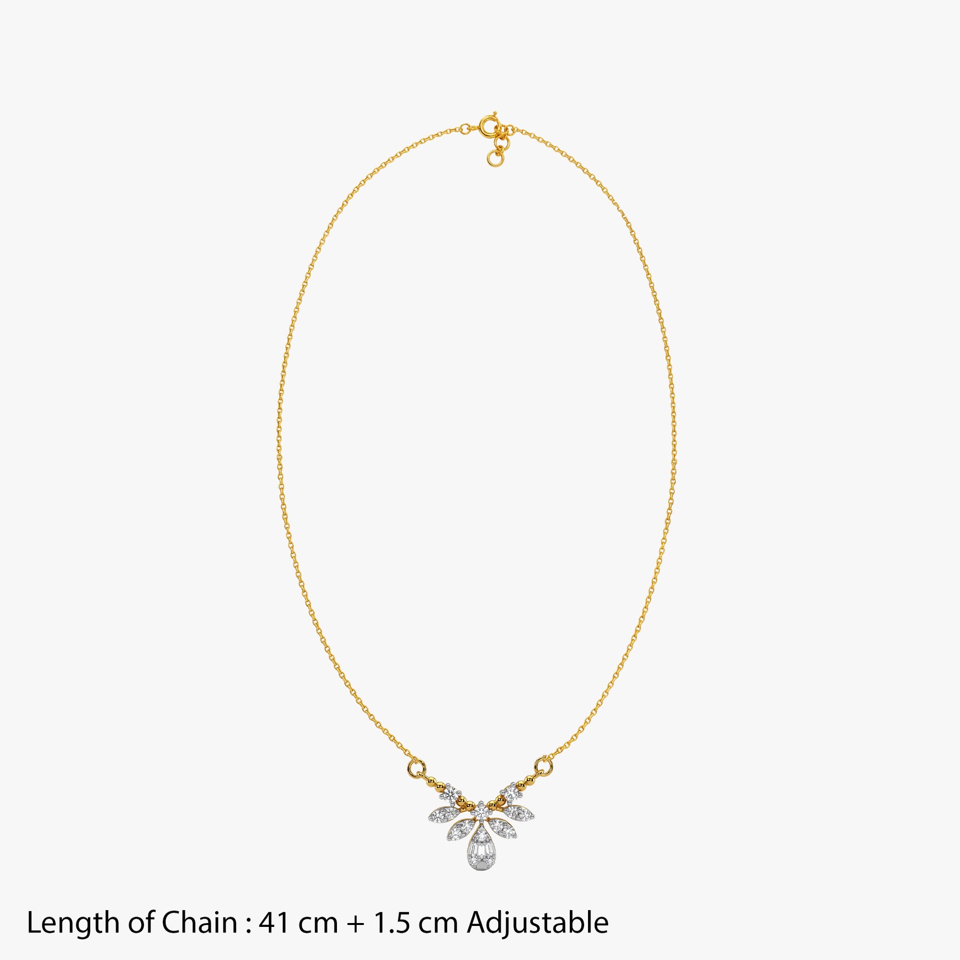 Gold Luxe Sparkle Lab Grown Diamond Necklace