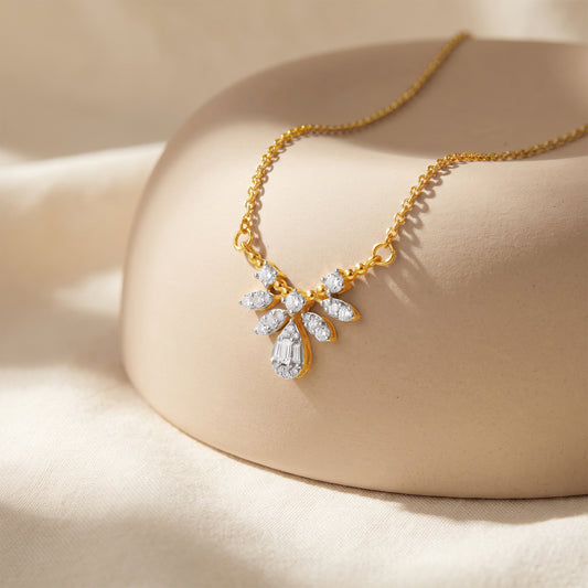 Gold Luxe Sparkle Lab Grown Diamond Necklace