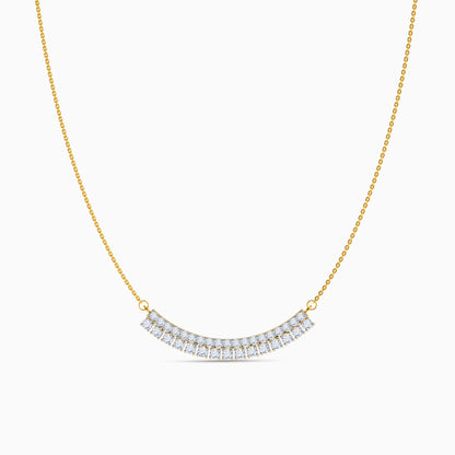 Gold Nocturne Noir Lab grown Diamond Necklace