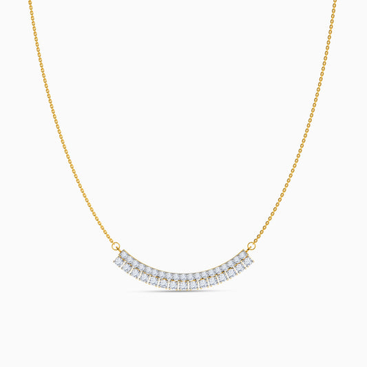 Gold Nocturne Noir Lab grown Diamond Necklace