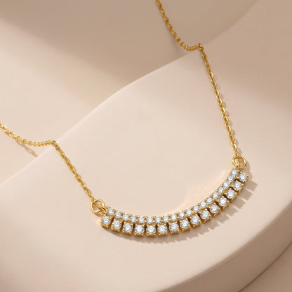 Gold Nocturne Noir Lab grown Diamond Necklace