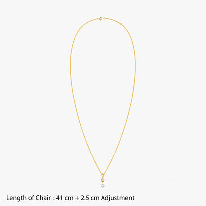 Gold Infinite Drip Lab Grown Diamond Necklace