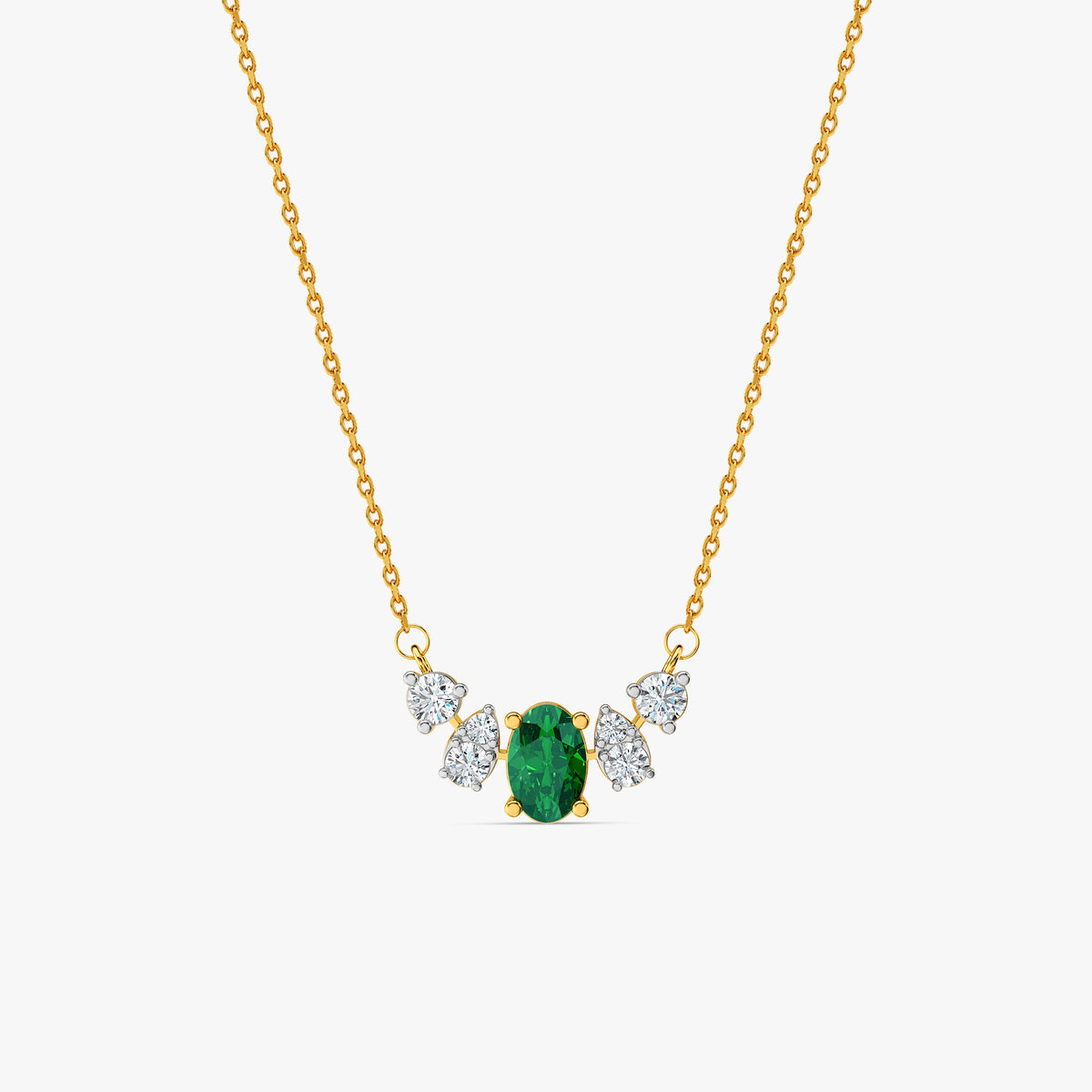 Gold Zohra Lab Grown Diamond Necklace