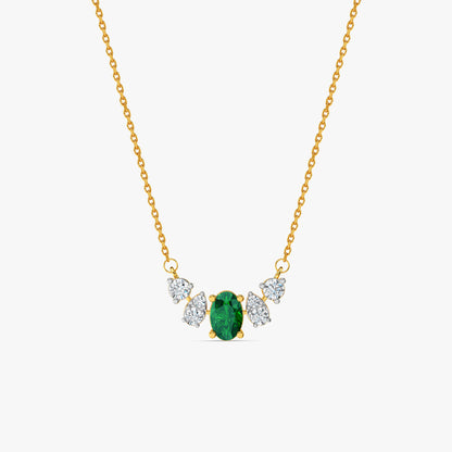 Gold Zohra Lab Grown Diamond Necklace