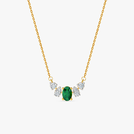 Gold Zohra Lab Grown Diamond Necklace