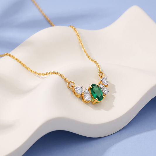 Gold Zohra Lab Grown Diamond Necklace