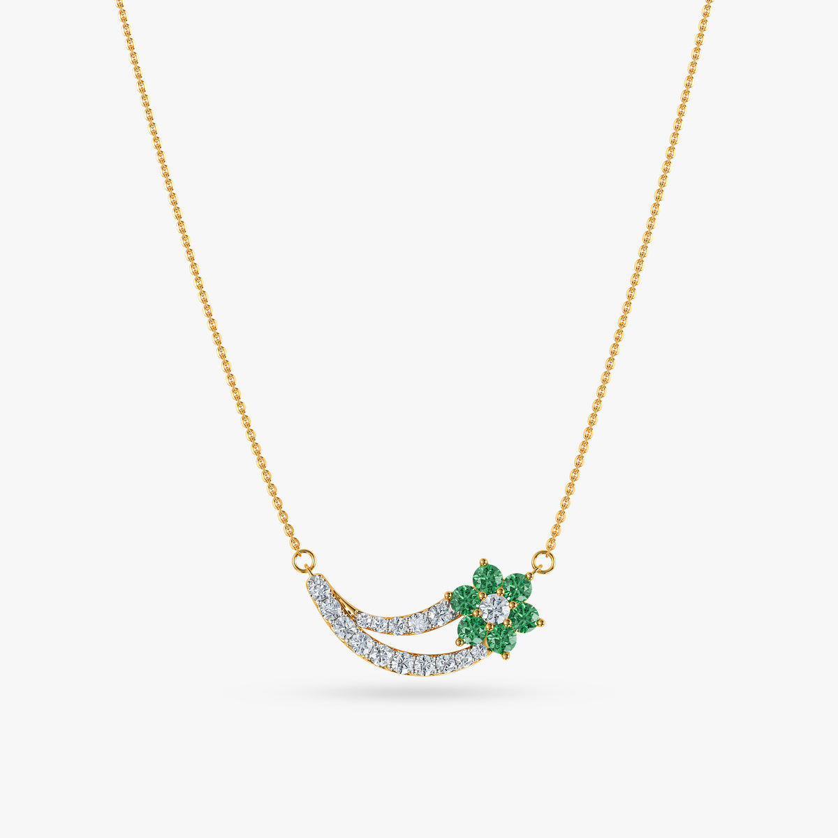 Gold Bahaar Lab Grown Diamond Necklace