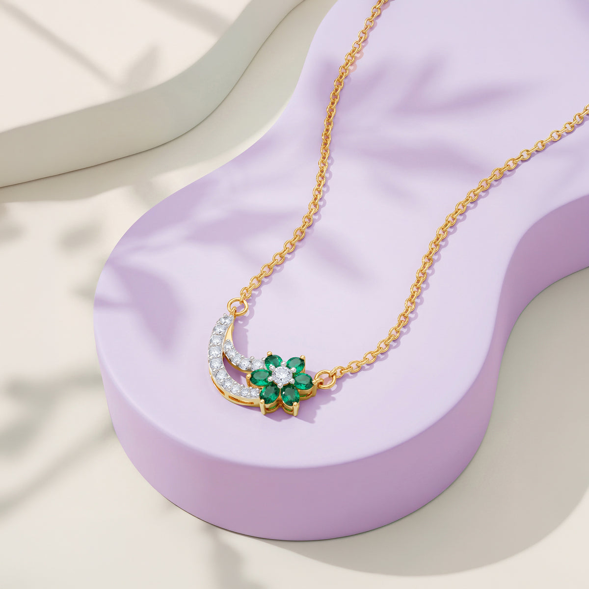 Gold Bahaar Lab Grown Diamond Necklace