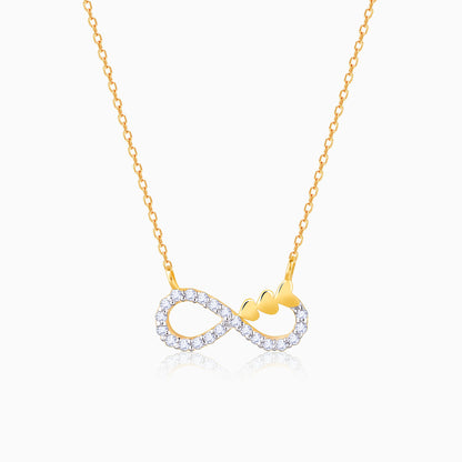 Gold Infinity Grace Lab Grown Diamond Necklace