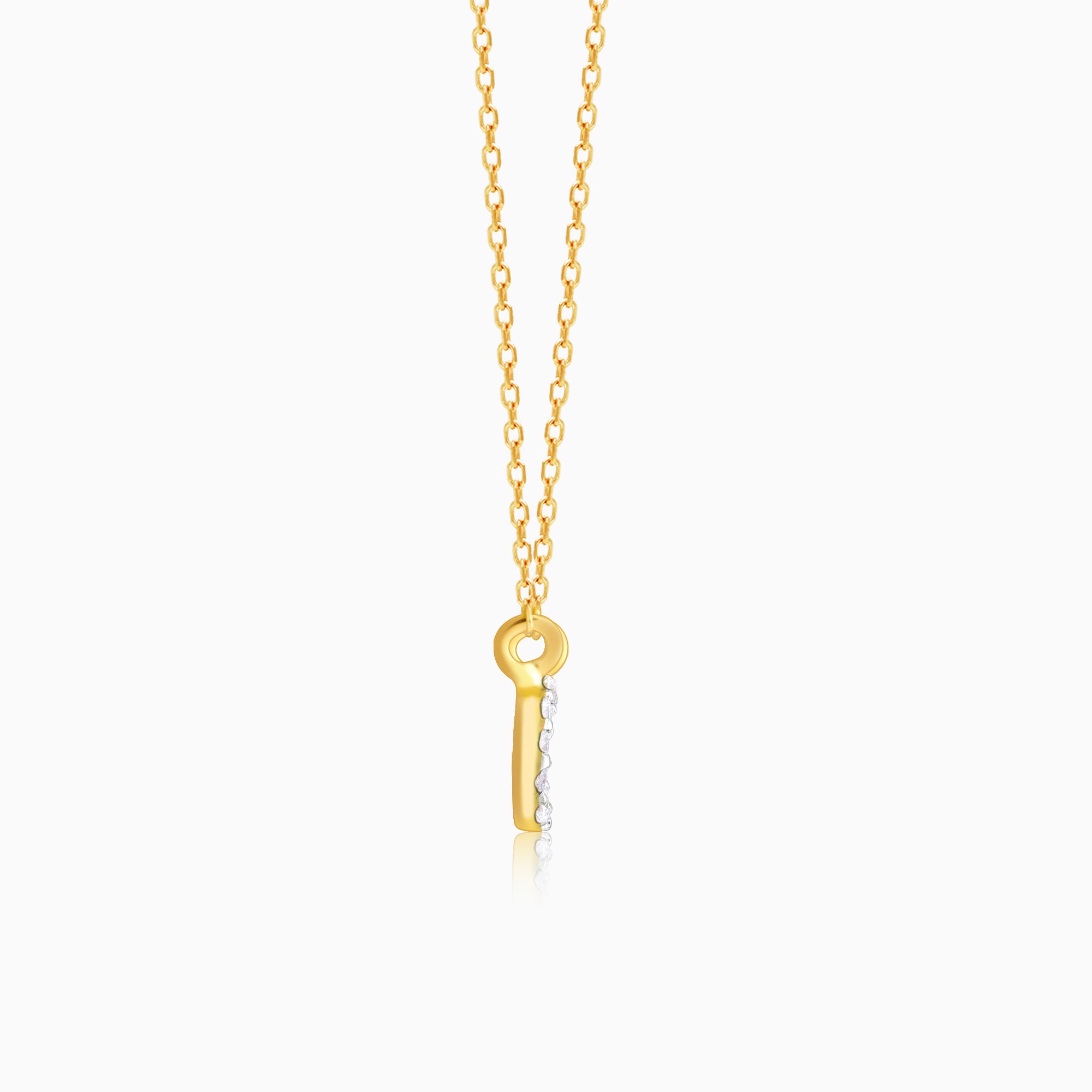 Gold Infinity Grace Lab Grown Diamond Necklace - view 5