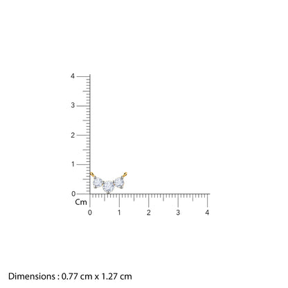 Gold Trilove Solitaire Diamond Necklace