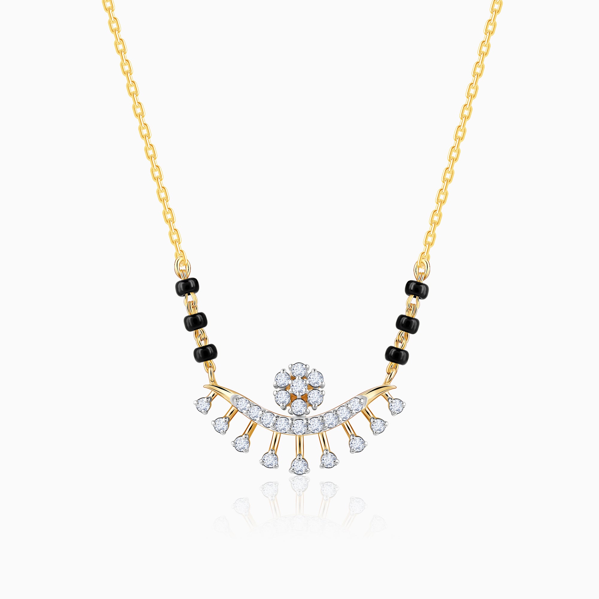 Gold Sunidhi Diamond Mangalsutra - Image 1