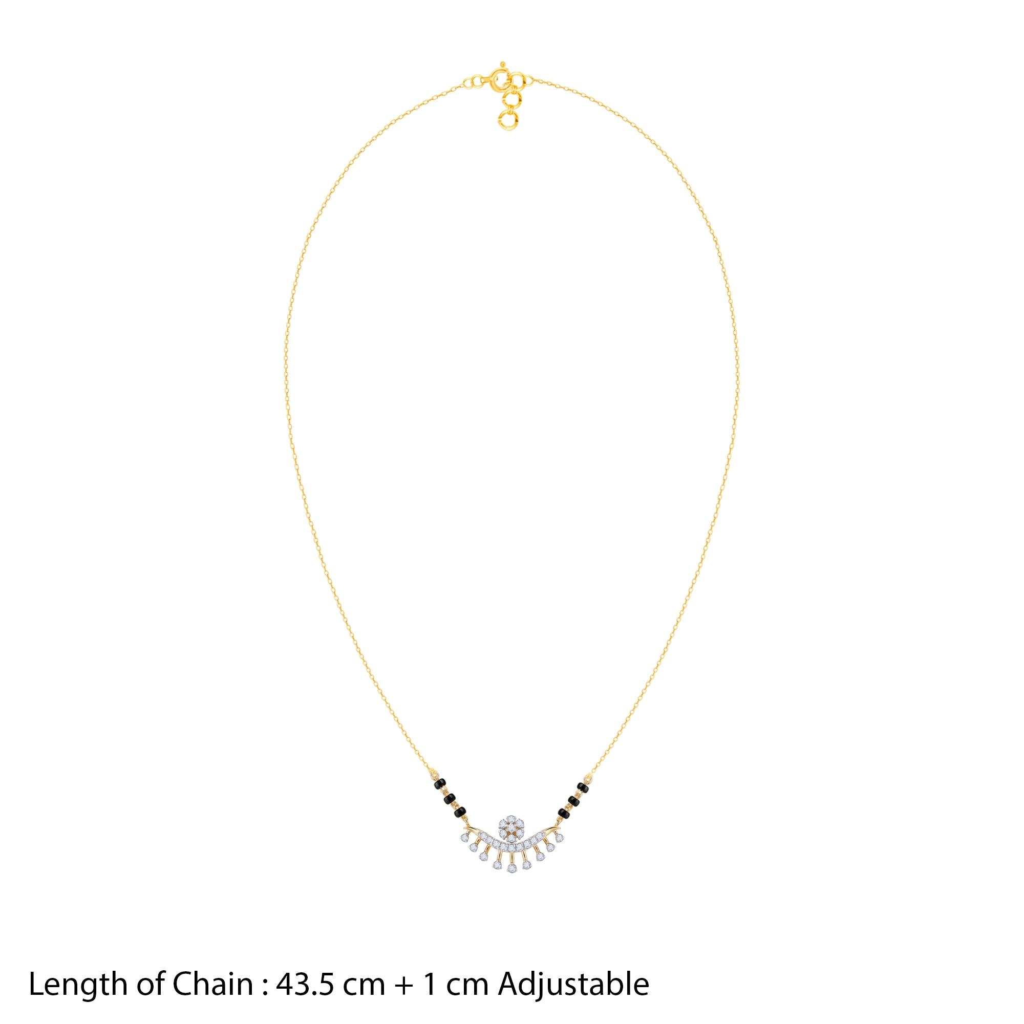 Gold Sunidhi Diamond Mangalsutra - view 5