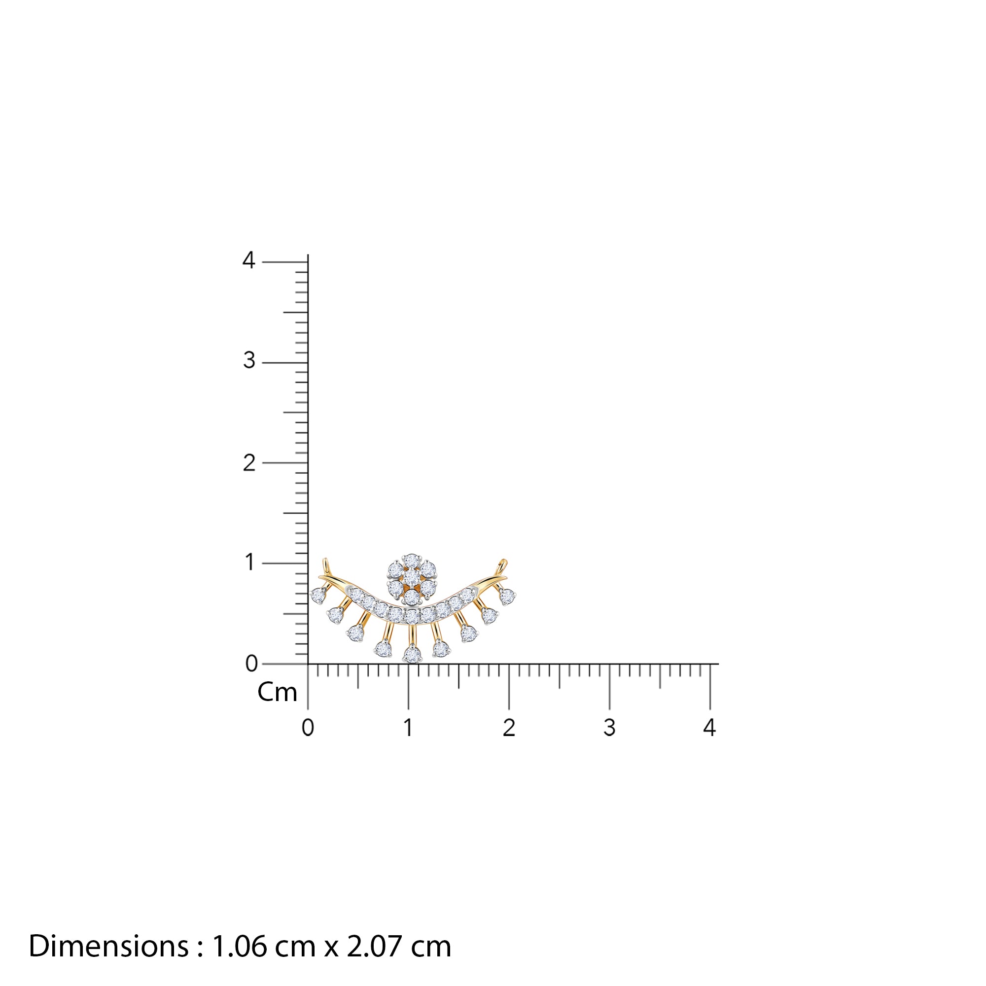 Gold Sunidhi Diamond Mangalsutra - view 4