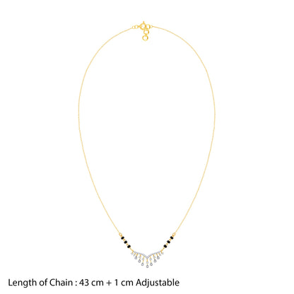 Gold Pavitra Bandhan Lab Grown Diamond Mangalsutra