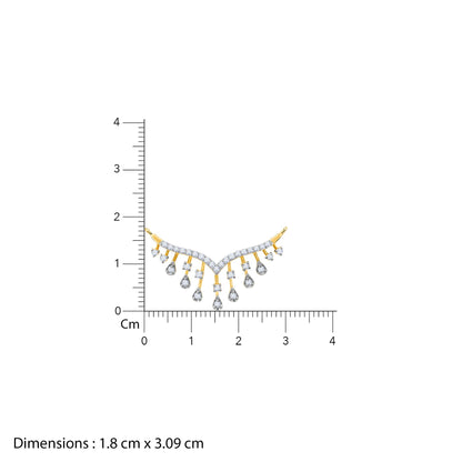 Gold Pavitra Bandhan Lab Grown Diamond Mangalsutra