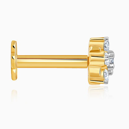 Gold Aurelia Lab Grown Diamond Nose Pin