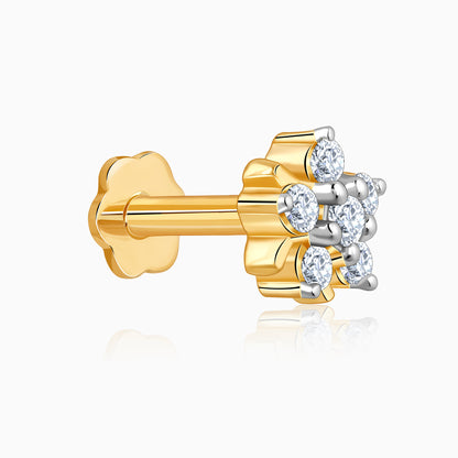 Gold Aurelia Lab Grown Diamond Nose Pin