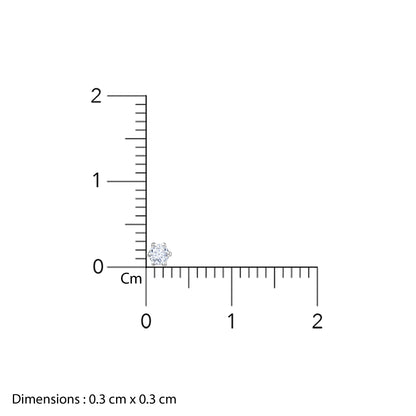 Rose Gold Dot of Delight Diamond Nose Pin